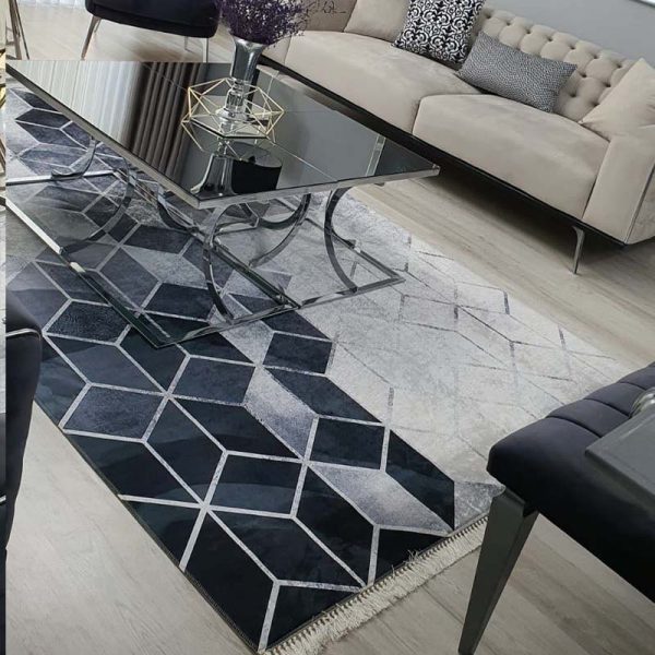 Amaranth Black Modern Rug - Image 2